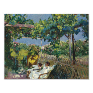 Joaquin Sorolla - Siesta in the Garden Photo Print