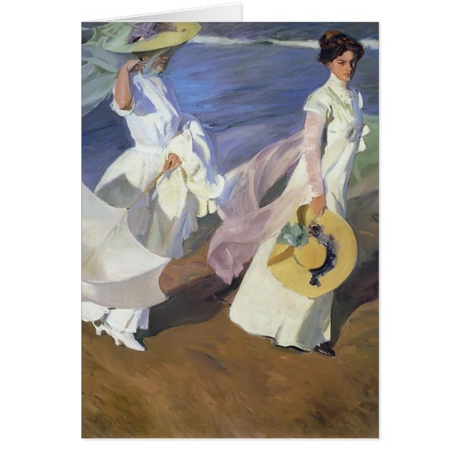 Joaquín Sorolla- Strolling along the Seashore (Front)