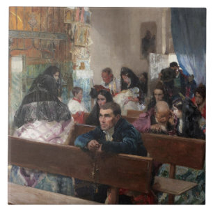 Joaquin Sorolla - The Baptism Tile