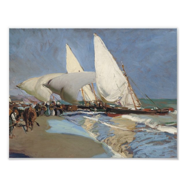 Joaquin Sorolla - The Beach at Valencia Photo Print (Front)