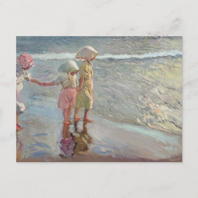 Joaquin Sorolla - The Three Sisters Postcard (Front)
