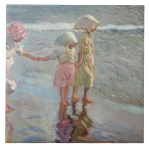 Joaquin Sorolla - The Three Sisters Tile