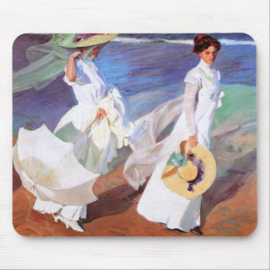Joaquin Sorolla Women Walking Beach Mouse Pad