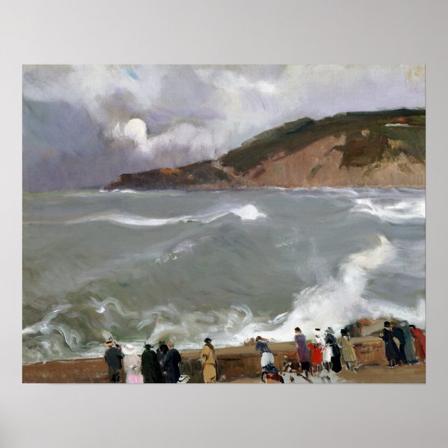 Joaquín Sorolla y Bastida Breakwater Poster (Front)