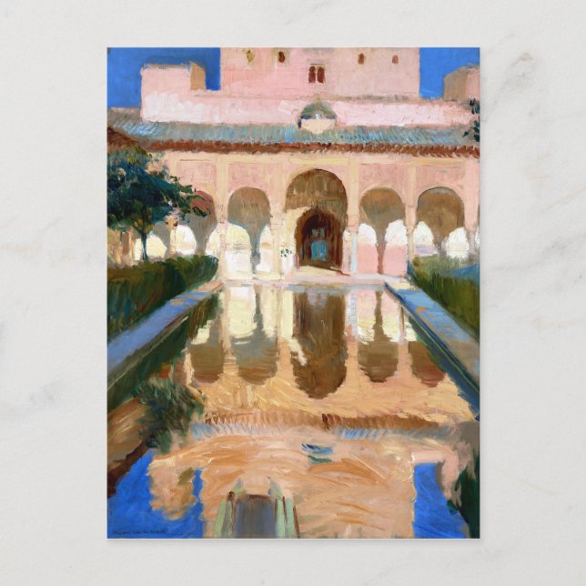 Joaquin Sorolla y Bastida Hall of the Ambassadors, Postcard (Front)