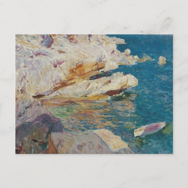 Joaquin Sorolla Y Bastida - Rocks At Javea. Holiday Postcard (Front)