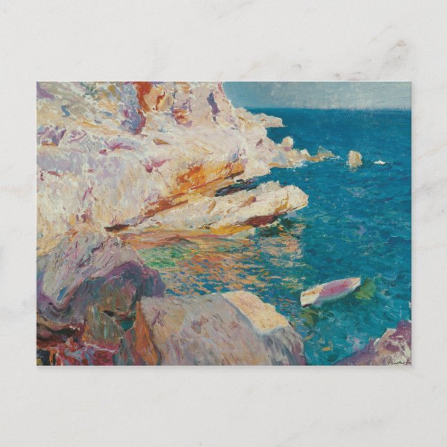 Joaquin Sorolla Y Bastida - Rocks At Javea. Postcard (Front)