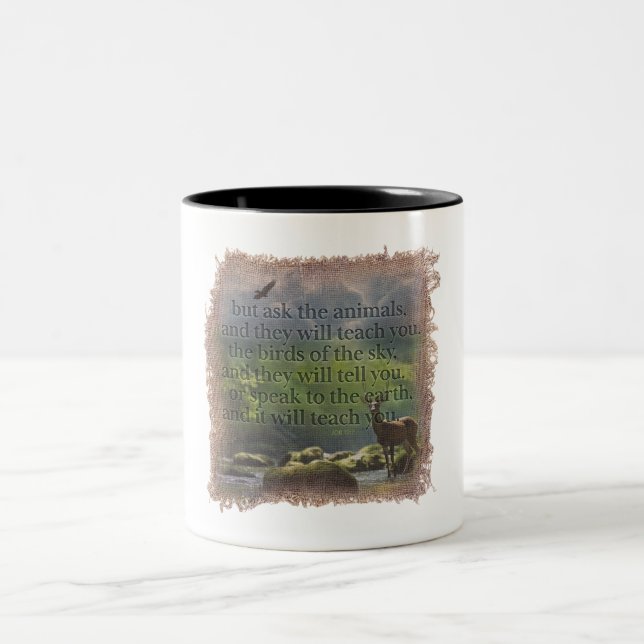 JOB 12:7 - Coffee Mug (Centre)