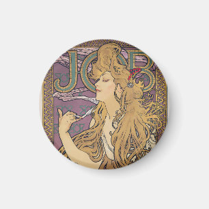Job (1896) by Alphonse Mucha  Magnet