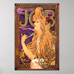 JOB 1896 POSTER PRINT A5-A1 Alphonse Mucha Art