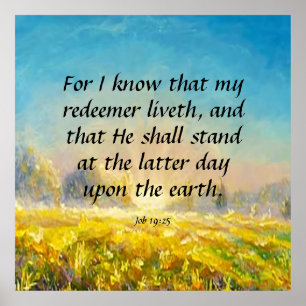 Job 19:25  poster
