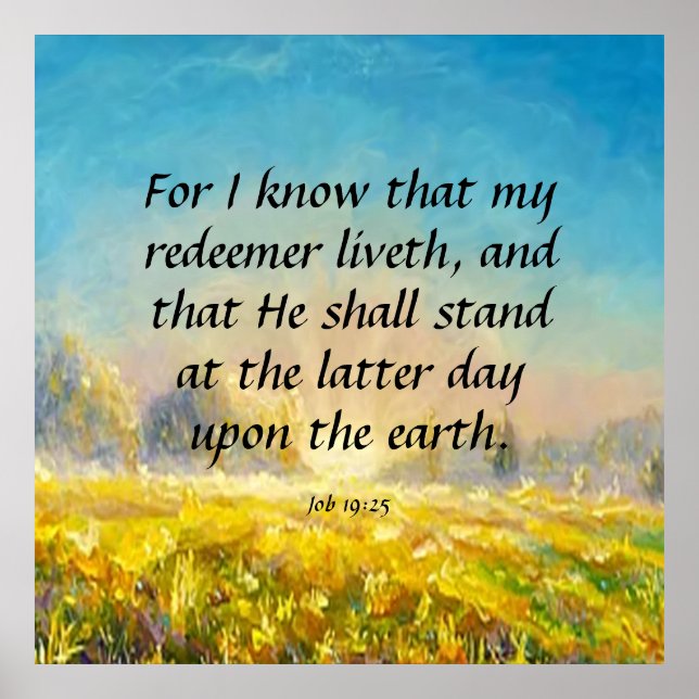 Job 19:25  poster (Front)