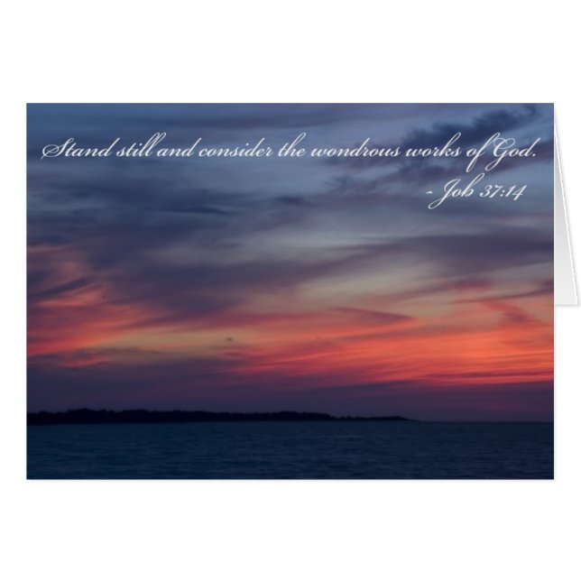 Job 37 Sunset Card (Front Horizontal)