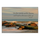 Job 9:8 Mer avec rochers et vagues