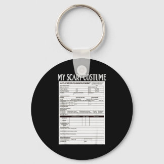 Job Application Funny Y Halloween Costume Trick Or Keychain