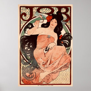 JOB by Alphonse Mucha  Poster