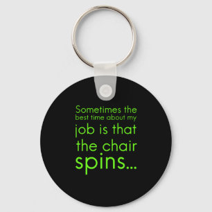 Job chair spins funny gifts for employees office w keychain