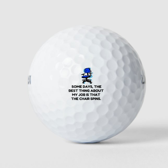 Job Chair Spins Golf Balls (Front)