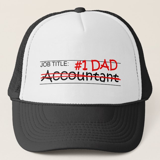 Job Dad Accounting Trucker Hat (Front)