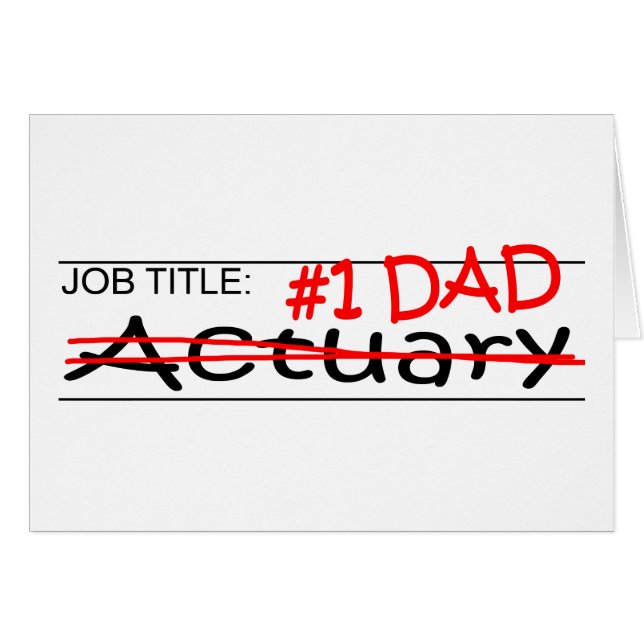 Job Dad Actuary (Front Horizontal)
