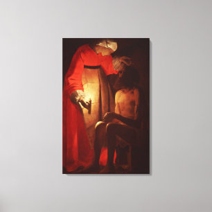 Job Mocked by His Wife Canvas Print