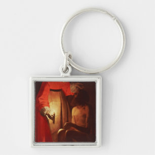 Job Mocked by His Wife Keychain