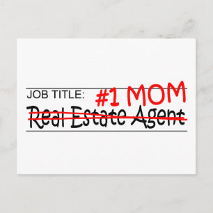 Job Mom Real Estate Postcard