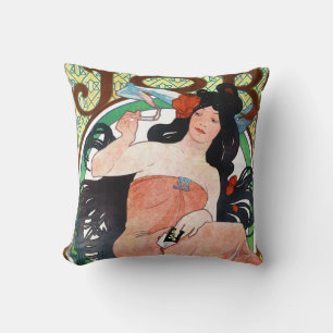 JOB, Mucha Throw Pillow