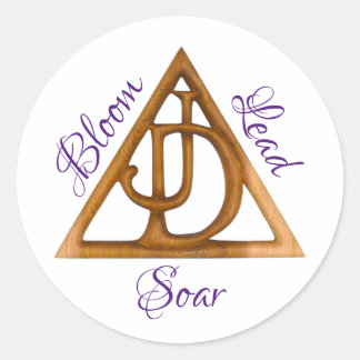 Job’s Daughters Symbol JDI Bloom Lead Soar OIJD Classic Round Sticker
