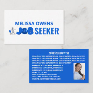 Job Seekers Logo, Curriculum Vitae Business Card