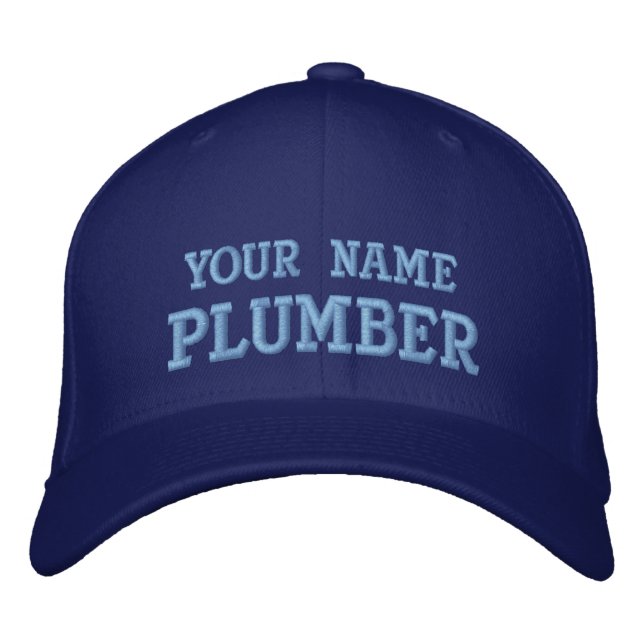 Job Tees Personal Name Plumber Hat (Front)