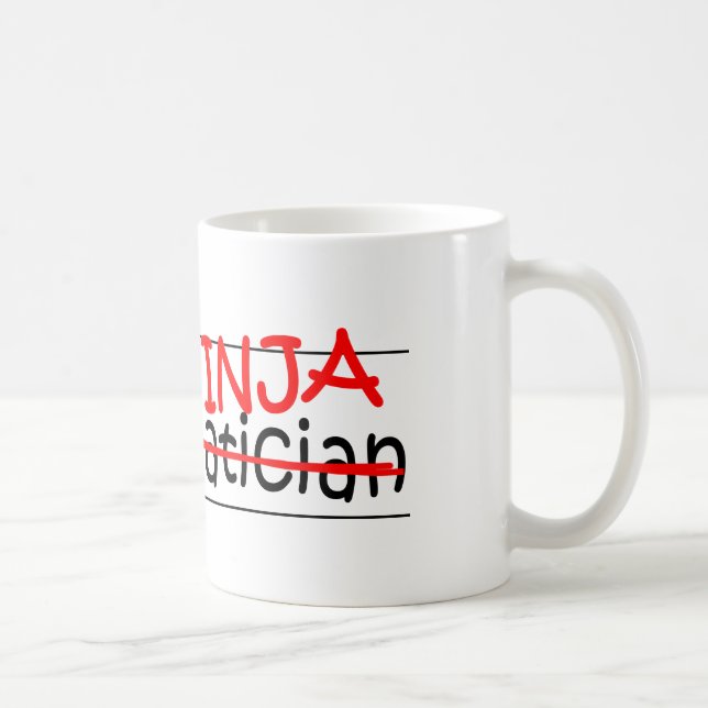 Job Title Ninja - Mathematician Coffee Mug (Right)