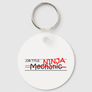 Job Title Ninja - Mechanic Keychain