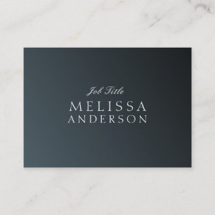 Job Title Stylish Schwarz Gradienten Business Card