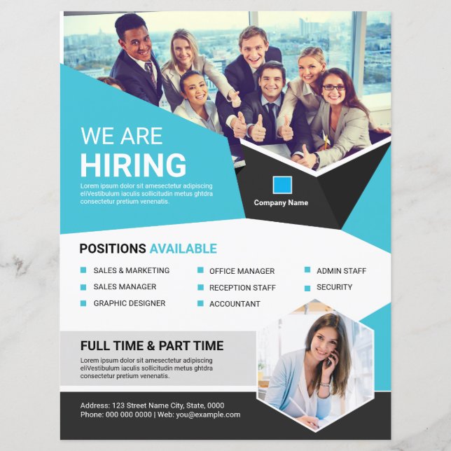 Job Vacancy Flyer Template (Front)