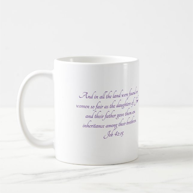 Jobie Mug, Personalized Coffee Mug (Left)