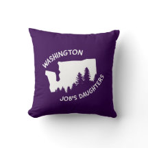 Job's Daughters Washington - Pillow