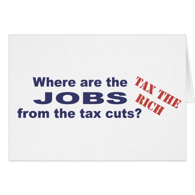 Jobs from tax cuts? (Front Horizontal)