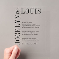Jocelyn Black and White Modern Wedding