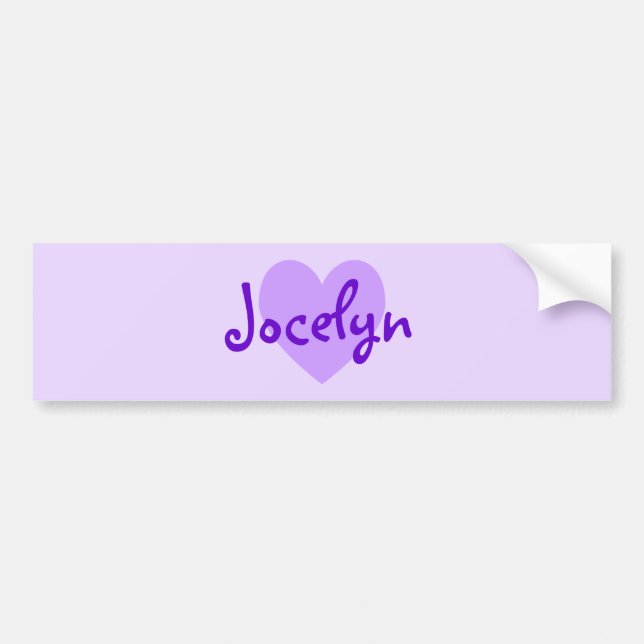 Jocelyn in Purple Bumper Sticker (Front)