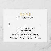 Jocelyn Modern Wedding RSVP Card