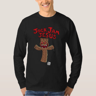 Jock Jam Jesus Crucifixion men's black T T-Shirt