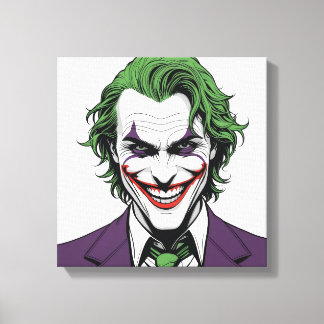 Jocker's Face Canvas Print