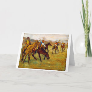 Jockey and Horse (Before the Race), Edgar Degas Card