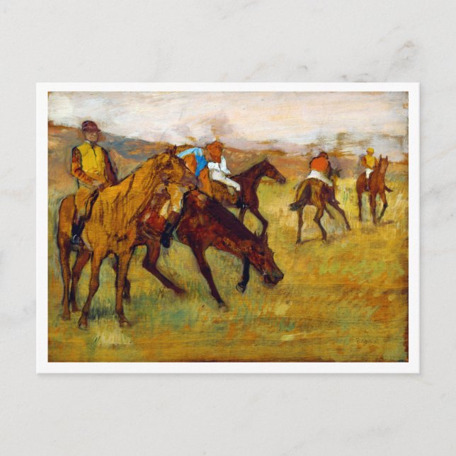 Jockey and Horse (Before the Race), Edgar Degas Postcard (Front)