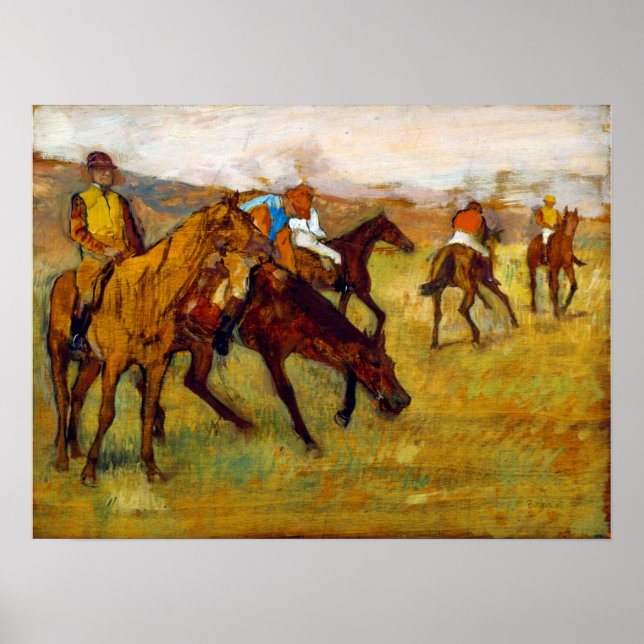 Jockey and Horse (Before the Race), Edgar Degas Poster (Front)