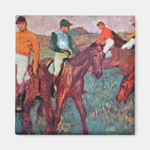 Jockey and Horse, Edgar Degas Magnet