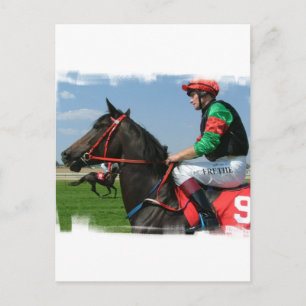 Jockey and Horse Postcard