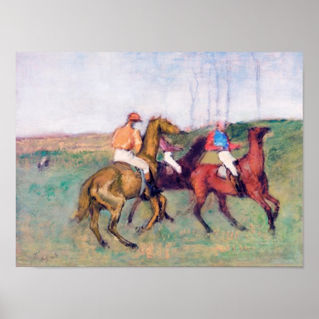 Jockey and Race Horse, Edgar Degas Poster (Front)