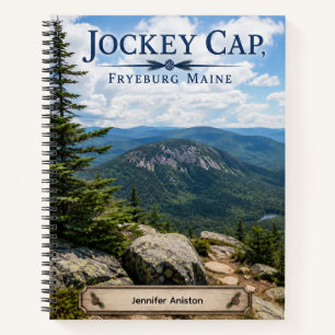 Jockey Cap Fryeburg Maine Personalized Notebook
